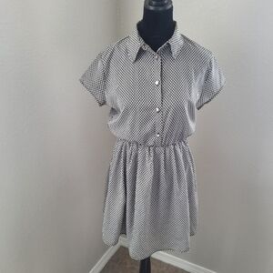 One and Only for Urban Outfitters B and W Drop Waist Dress Women's Size Medium